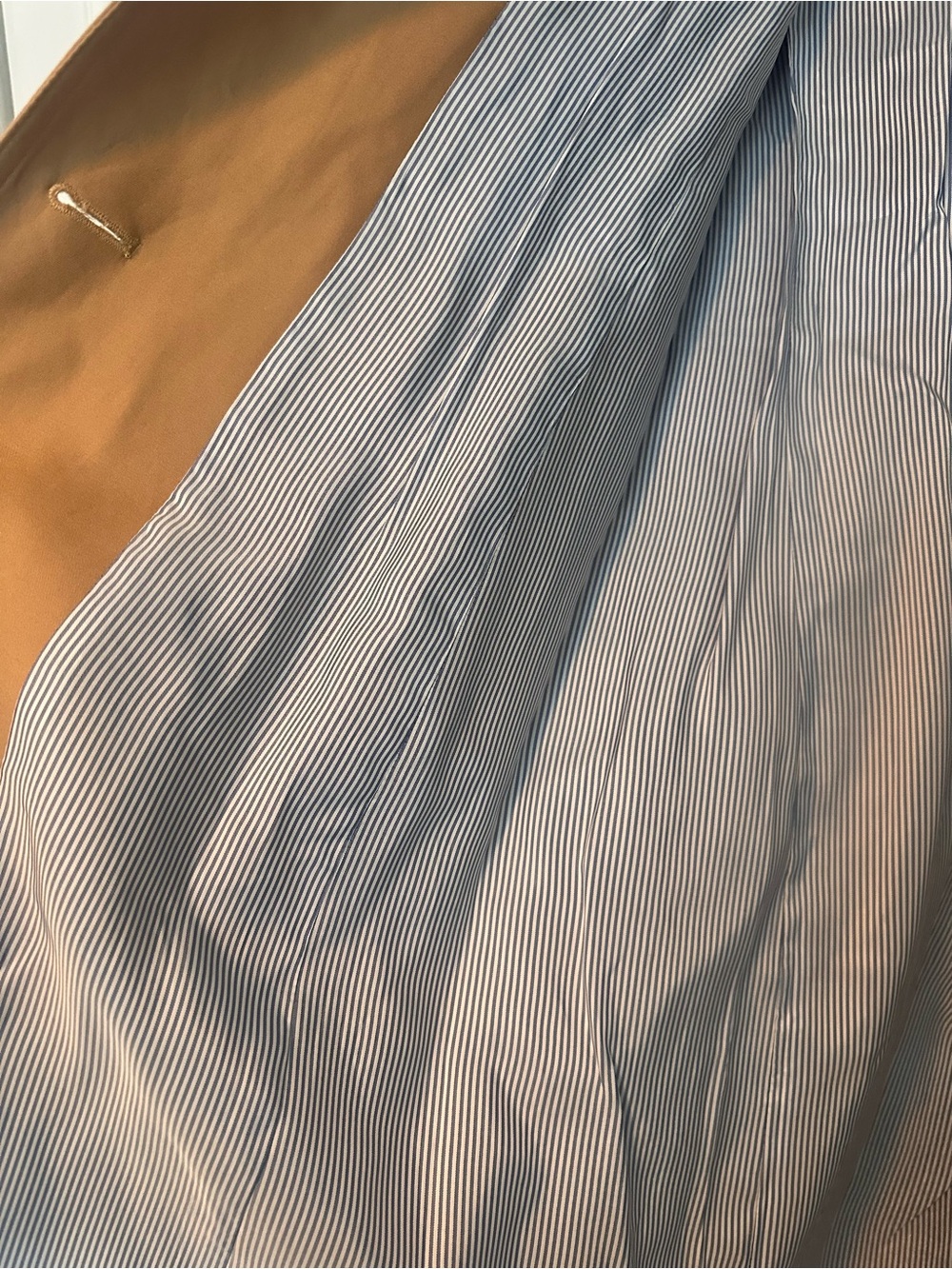 Loft Petite Women's Tan Trench Coat with Tie Waist - Picture 4 of 7